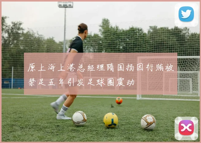 原上海上港总经理隋国扬因行贿被禁足五年引发足球圈震动